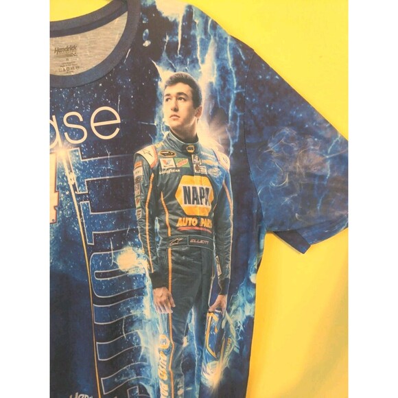 Official Hendricks Motorsports CHASE ELLIOT 24 All-Over Print Nascar Mens Tee XL - Picture 2 of 6